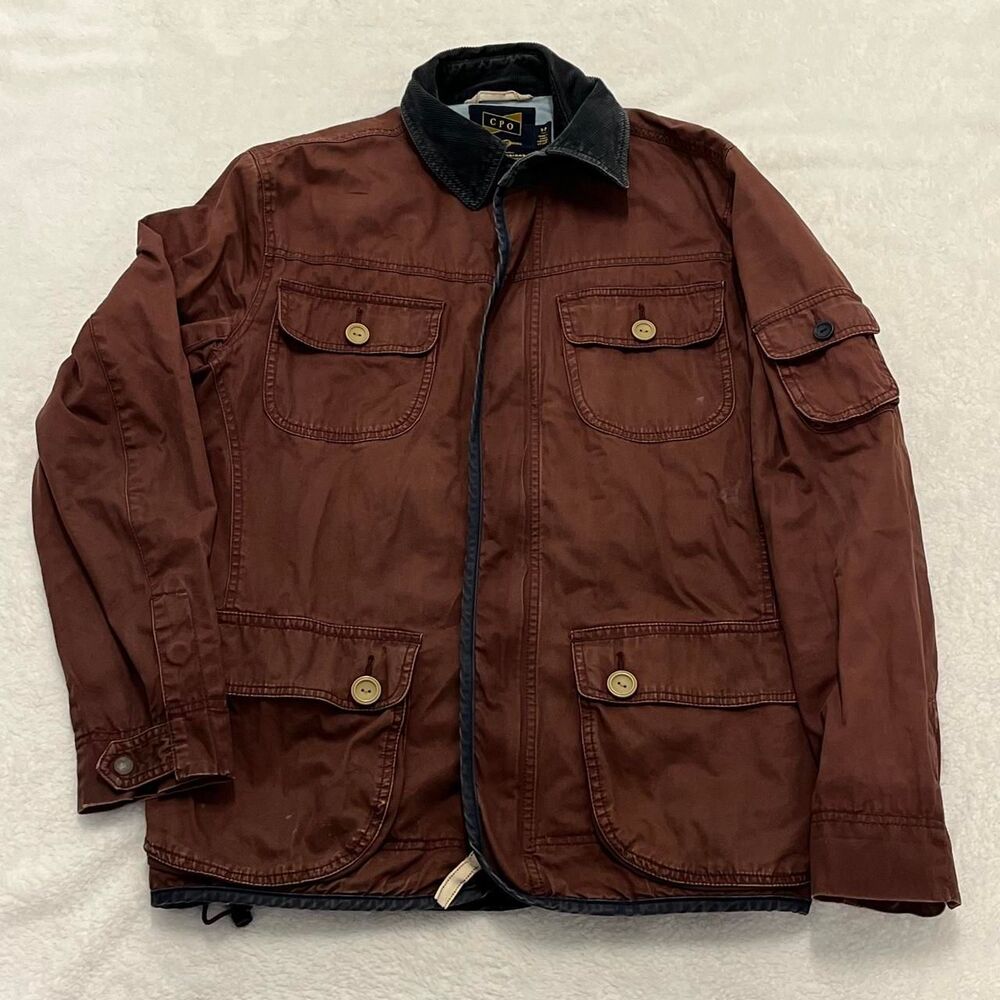 Urban-outfitters Men's Brown and Burgundy Jacket
